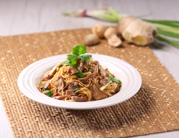 Hong Kong Recipe : Stewed Straw Mushrooms with Roasted Pork 