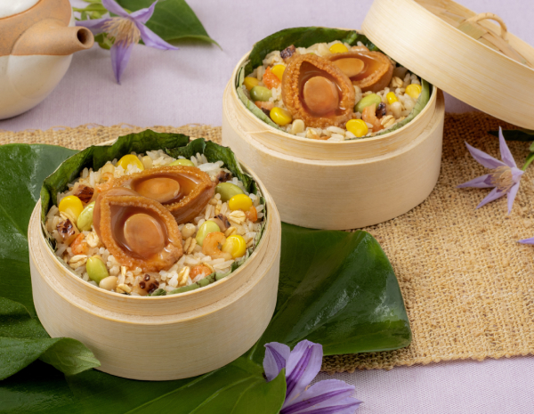 Steamed Lotus Leaf Wrapped Fried Rice with Abalone | Recipes | Lee Kum ...